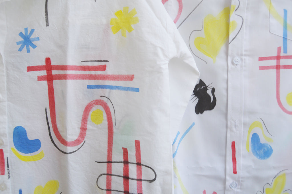 Ditzy Painted Oversized Shirt