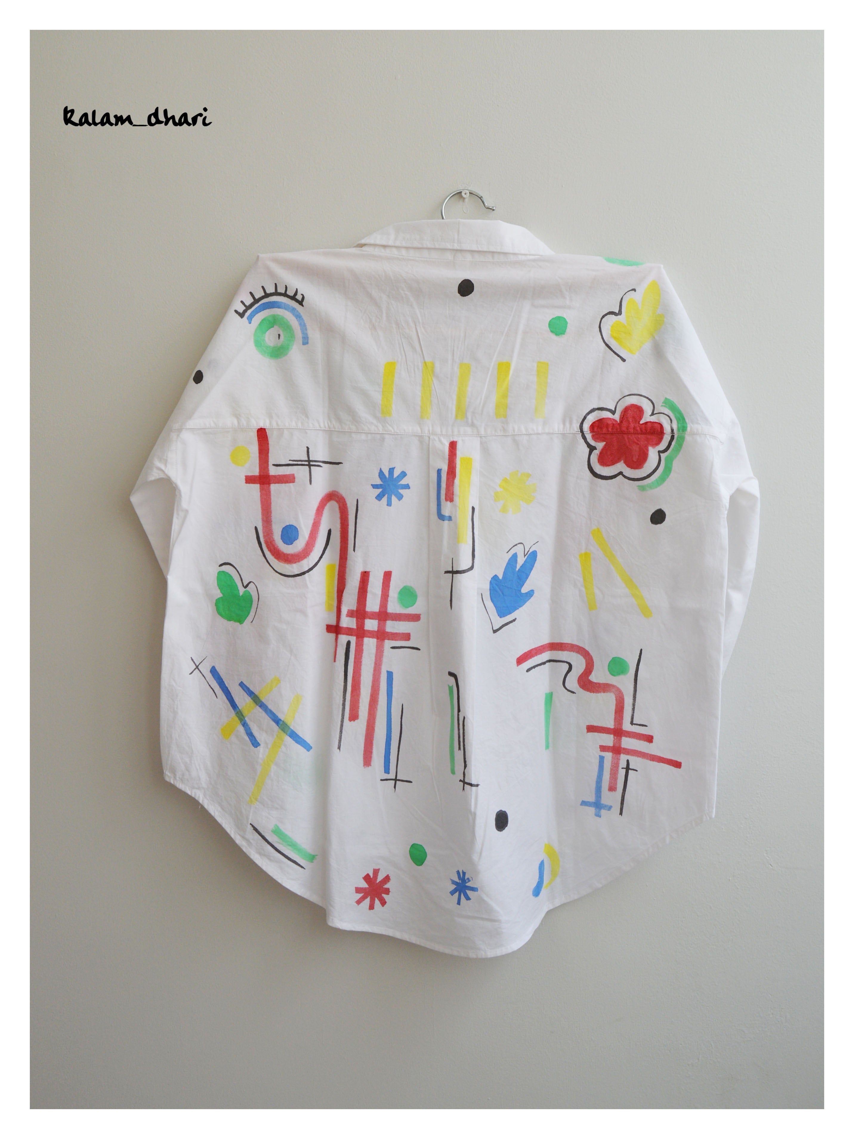 Ditzy Painted Oversized Shirt