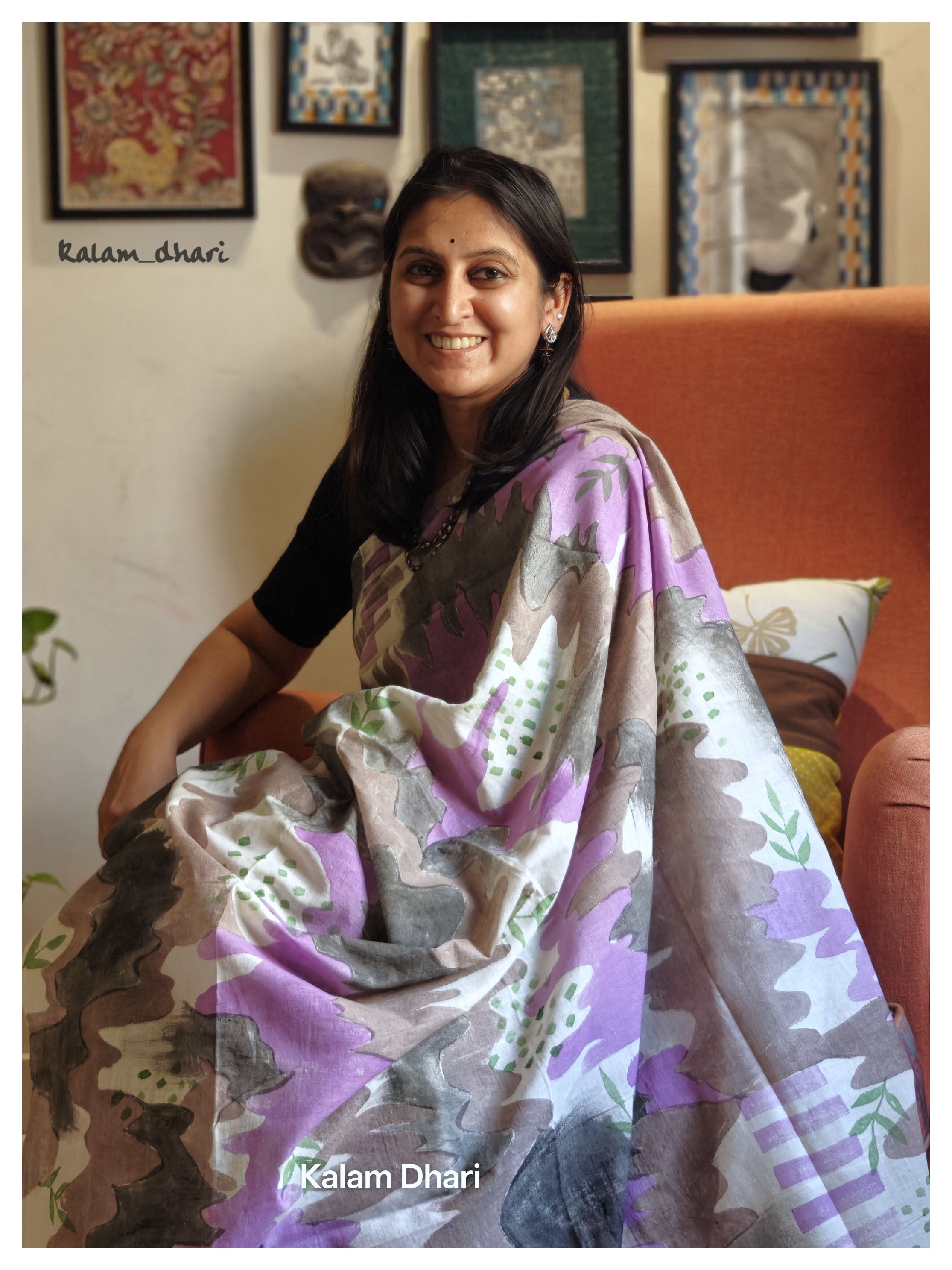 Chhaal Painted Cotton Saree