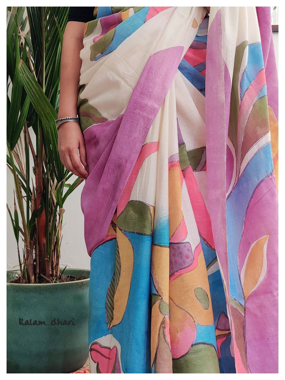 KalaKriti Painted Cotton Saree