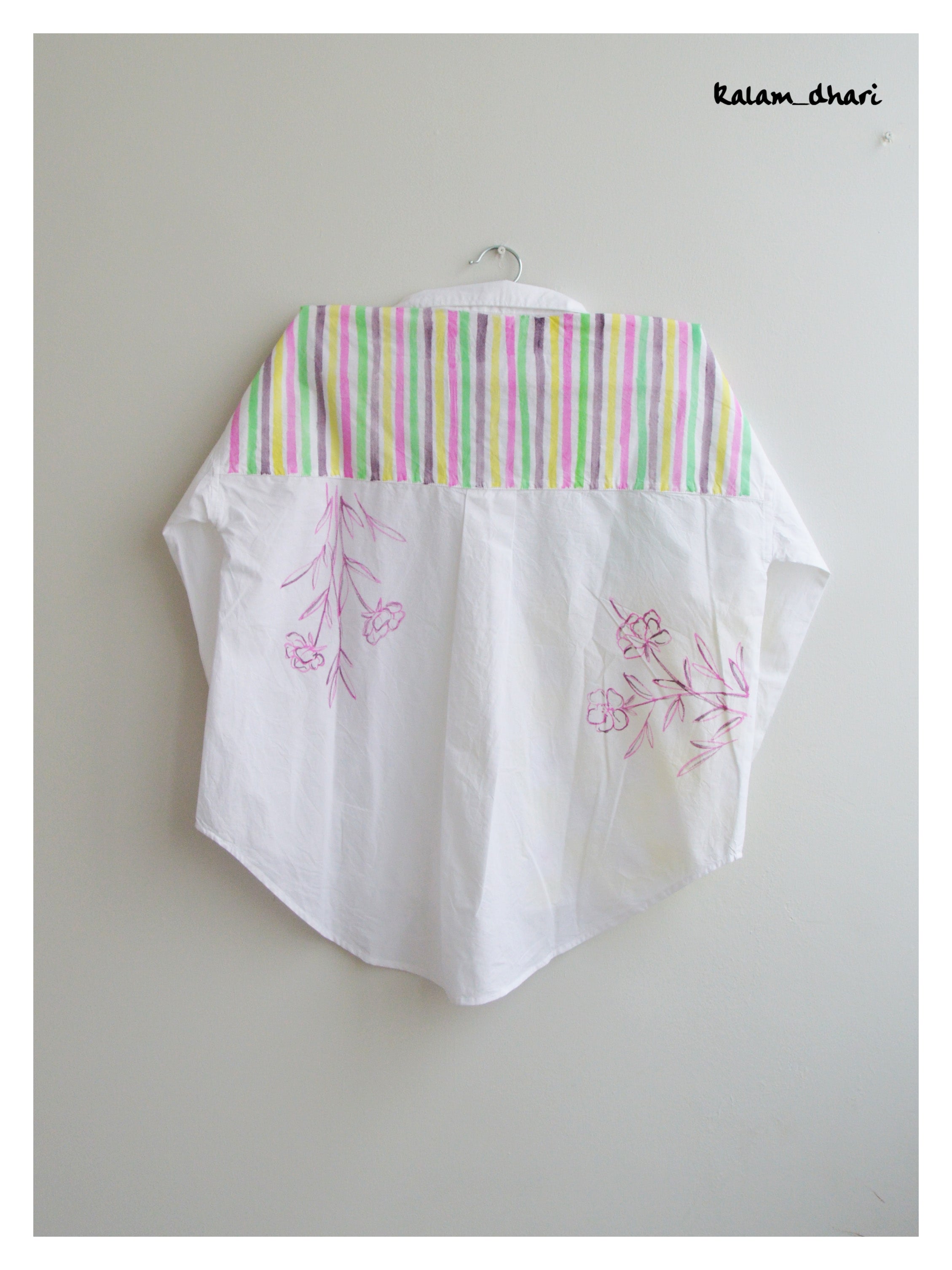 La Vie Est Belle Painted Oversized Shirt