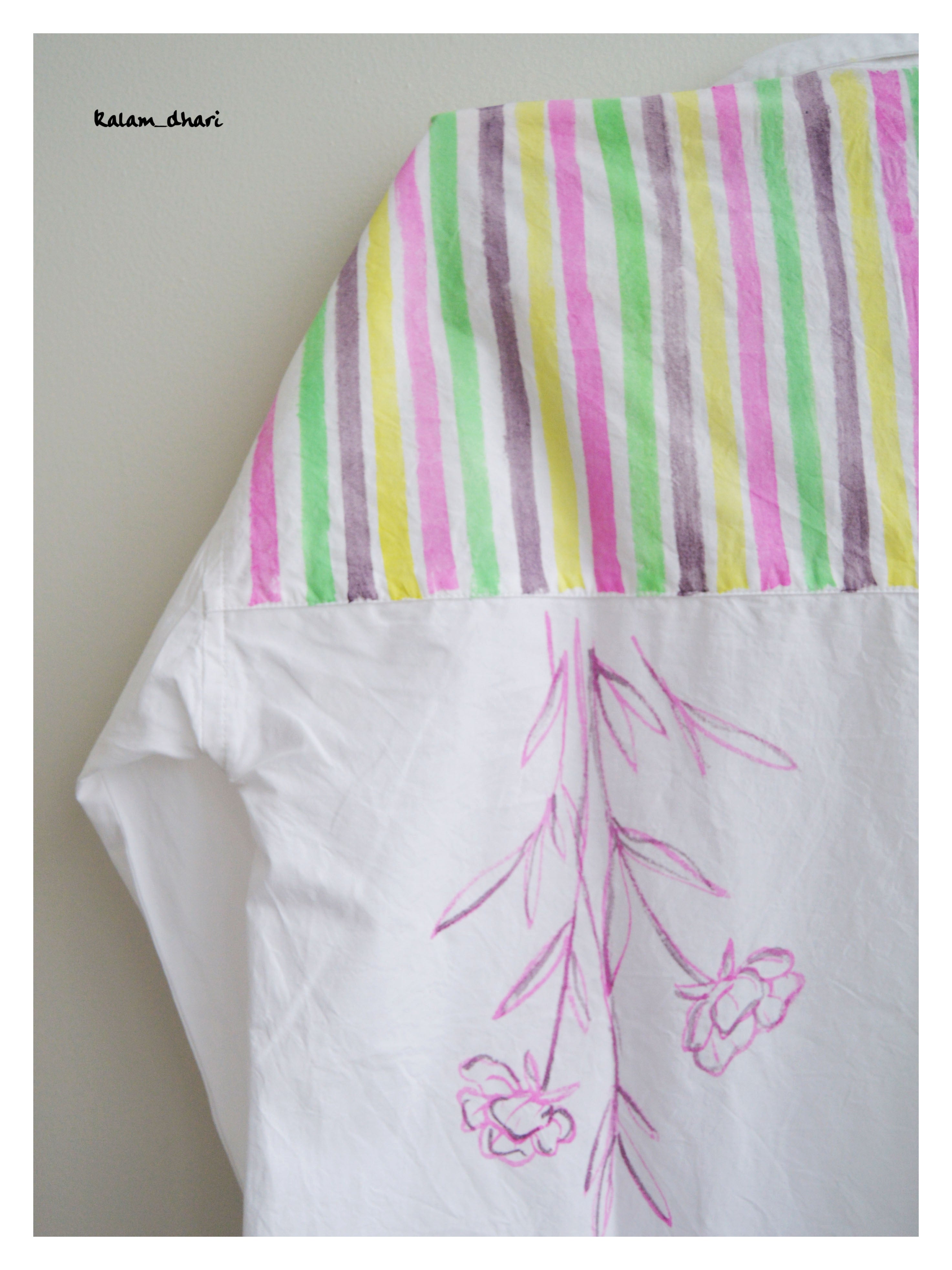 La Vie Est Belle Painted Oversized Shirt