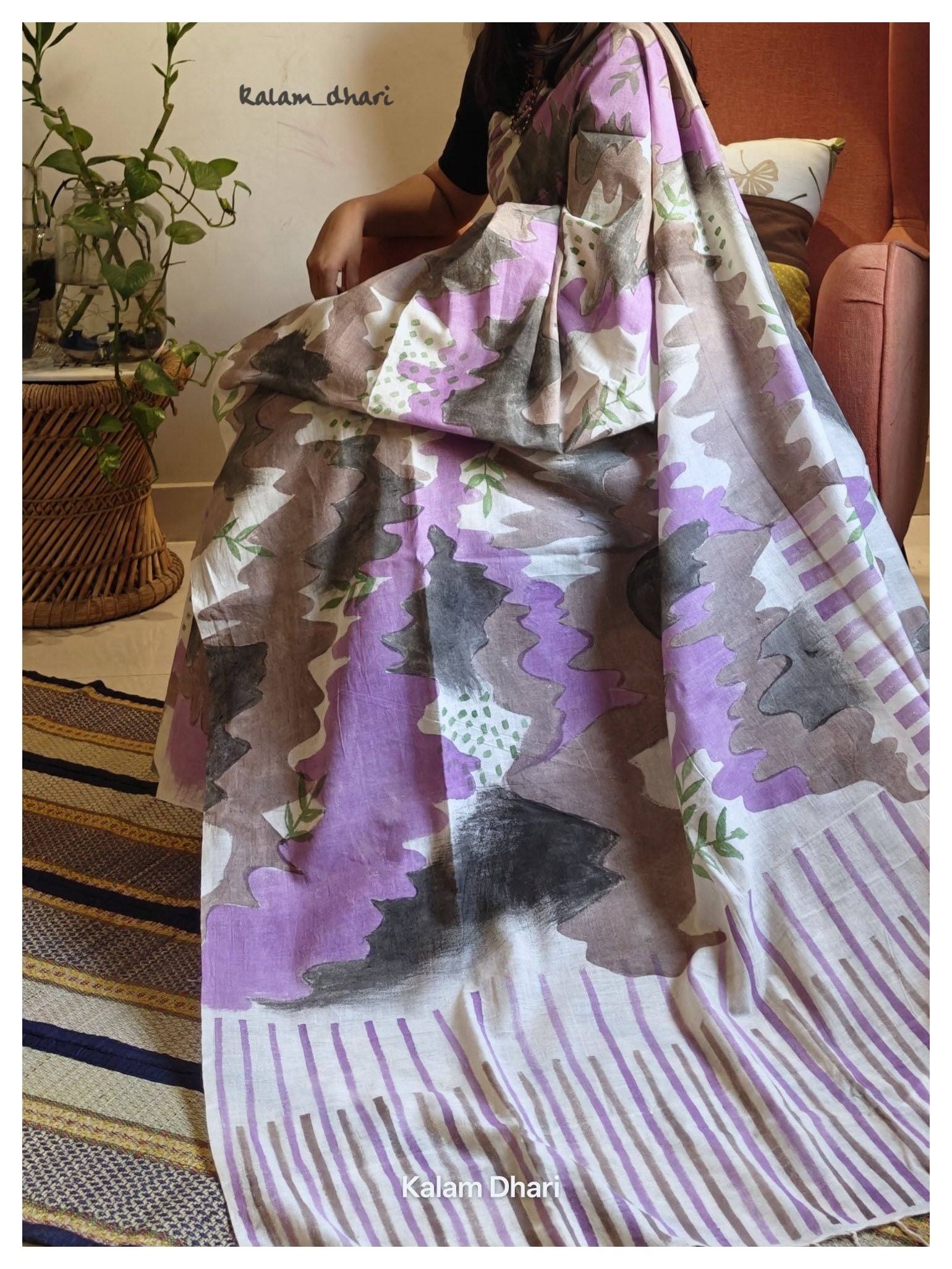 Chhaal Painted Cotton Saree