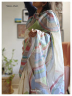 Agate Painted Cotton Saree