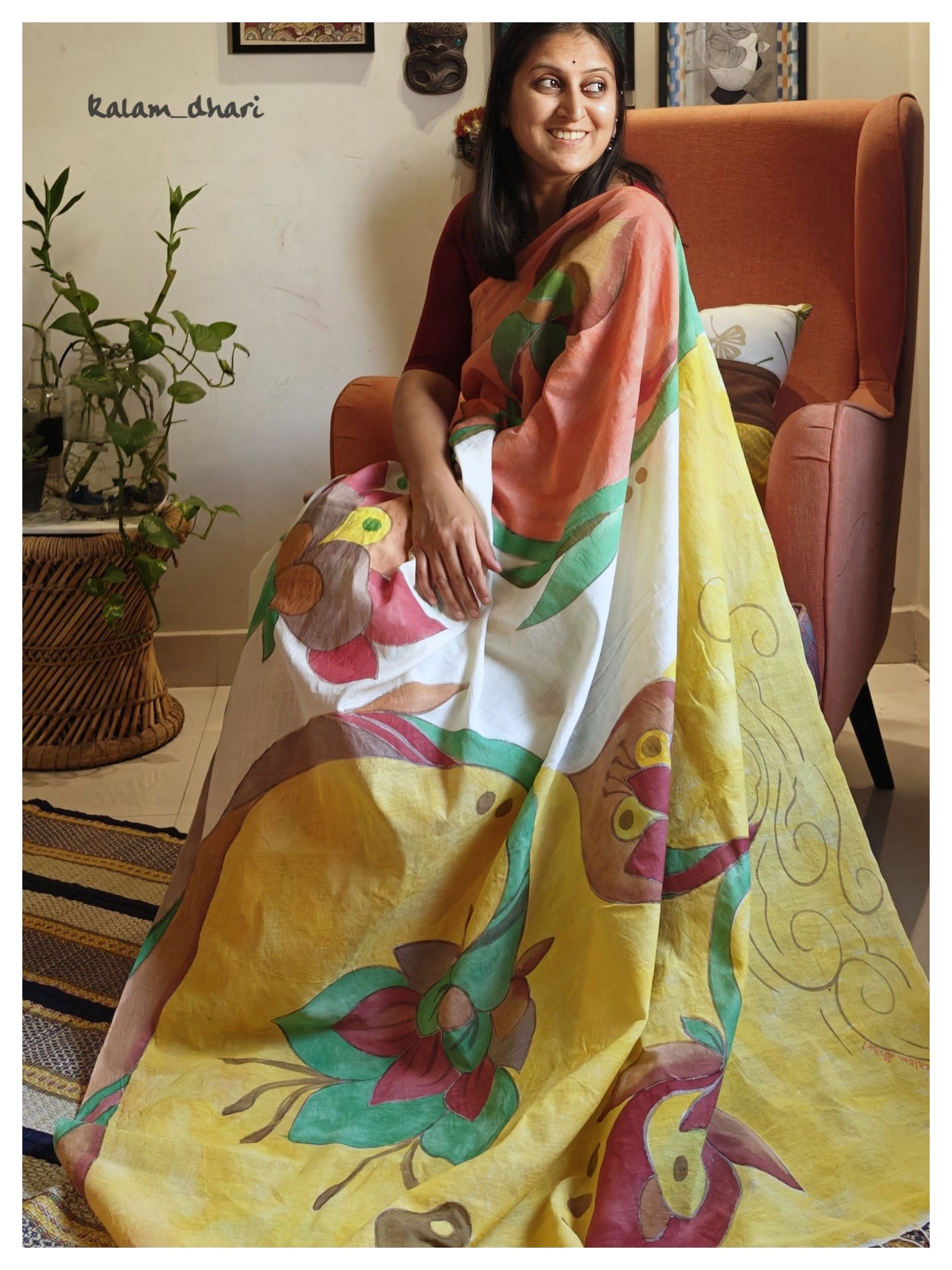 Vanya Painted Cotton Saree