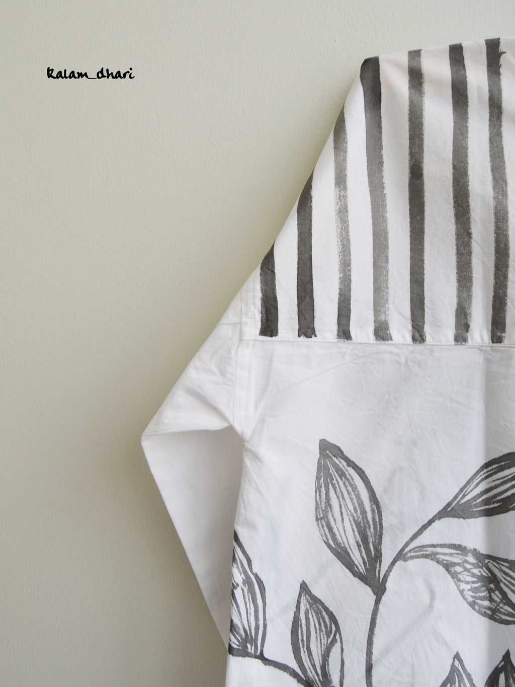 Wilted Florals Painted Oversized Shirt