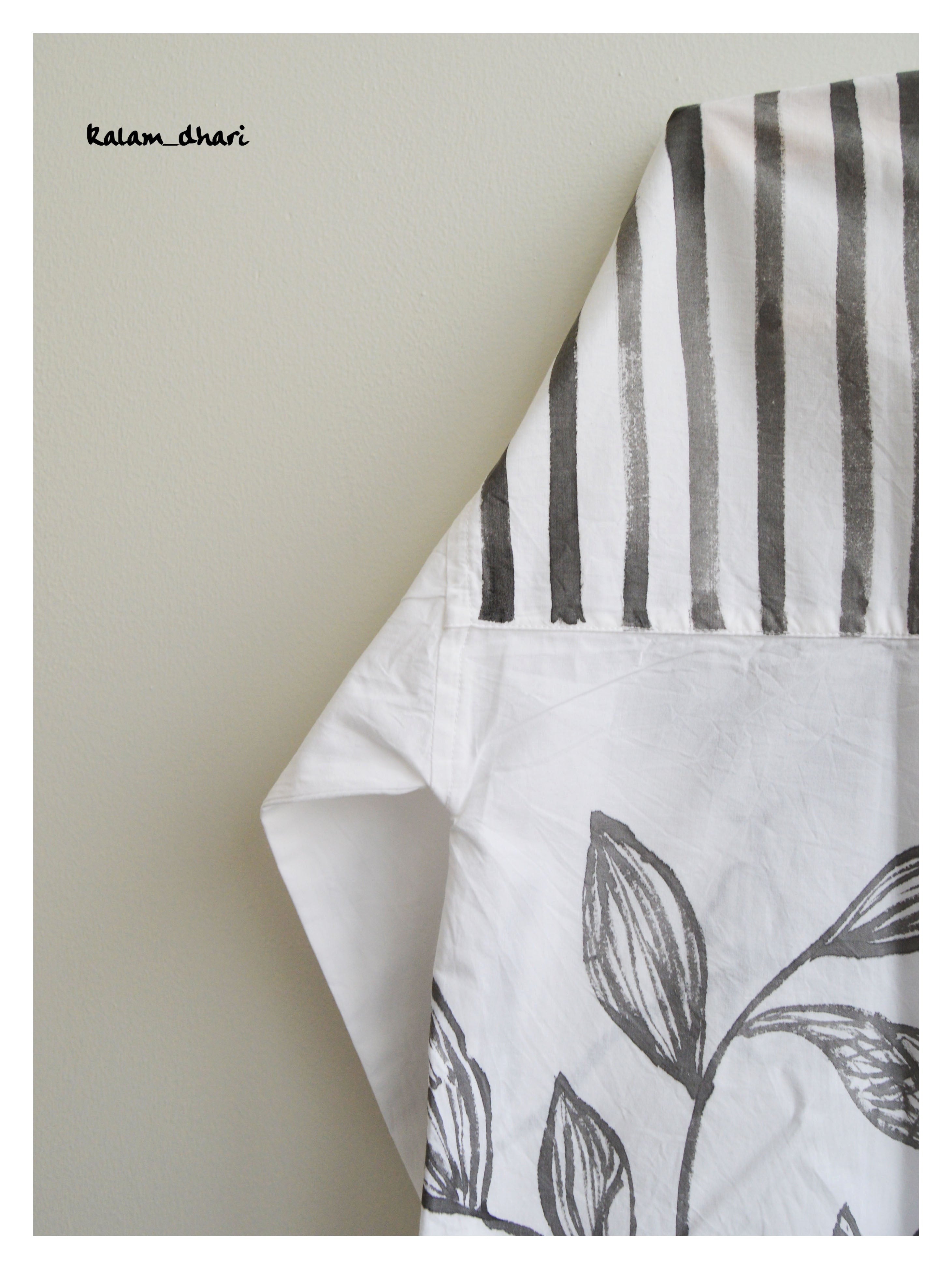 Wilted Florals Painted Oversized Shirt